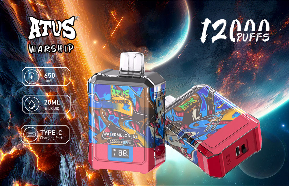 DE013A Vaper Desechable Puffs 12000 Caladas Vapers ATVS Vape