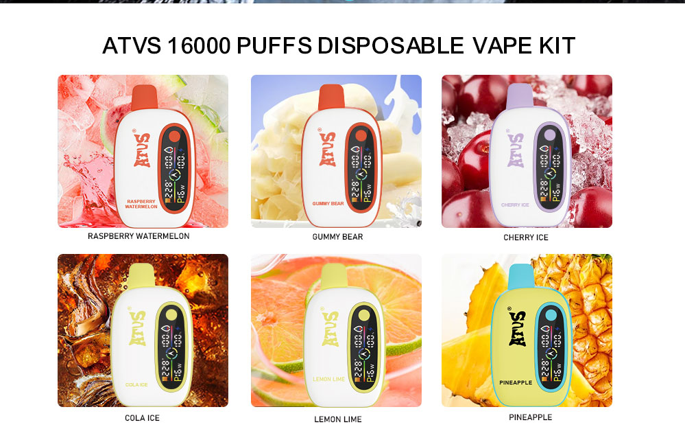 DE016 Vaper Desechable Puffs 16000 Caladas Vapers ATVS Vape