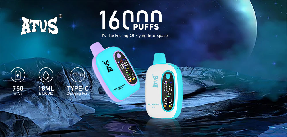 DE016 Vaper Desechable Puffs 16000 Caladas Vapers ATVS Vape